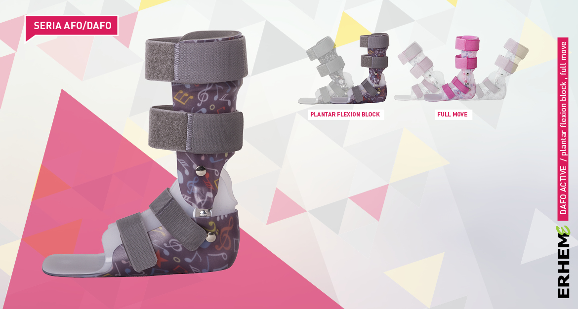 DAFO Active 1, Short orthosis correcting axial disorders in the frontal plane, AFO/DAFO series