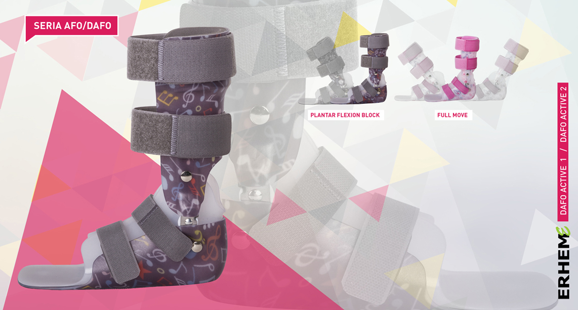 DAFO Active 1, Short orthosis correcting axial disorders in the frontal plane, AFO/DAFO series