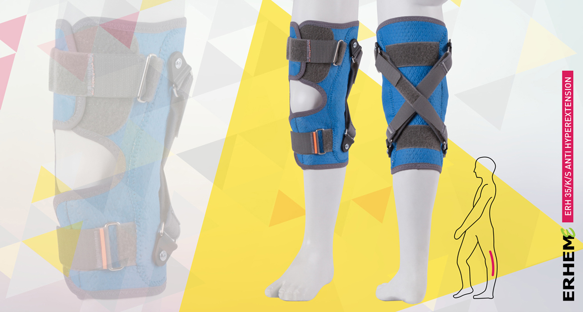 ERH 35/K/S Anti HyperExtension, Orteza krótka stawu kolanowego