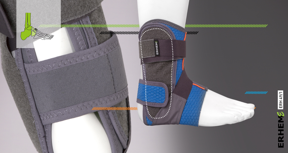 ERH 49/1 The brace immobilizing foot and talocrural joint – sport, REHAproactive series