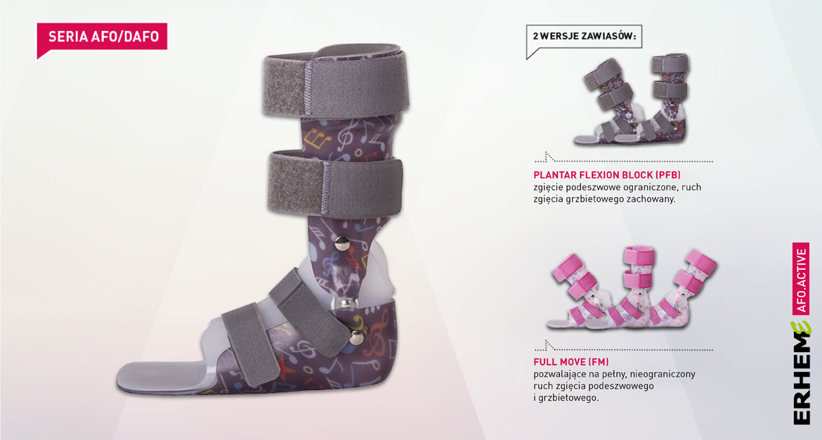 DAFO Active 1, Short orthosis correcting axial disorders in the frontal plane, AFO/DAFO series